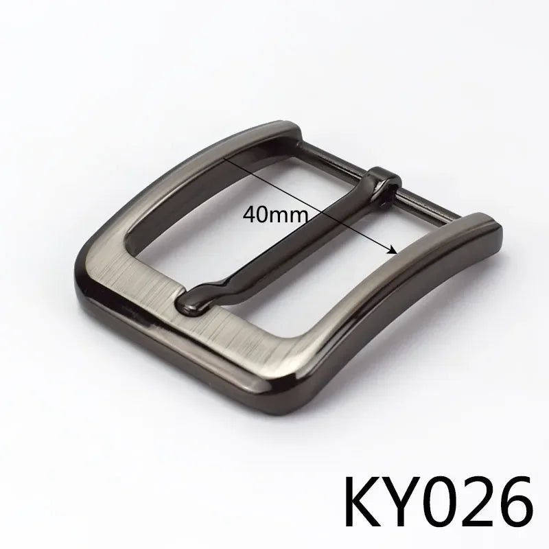 5/130Pcs Men Belt Buckle Metal Single Pin Buckles Jeans Waistband Head Decor for 33-39mm Belts Leather Craft Accessories