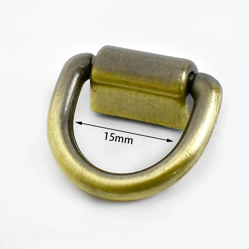 15/500Pcs Meetee 15/16/19mm Metal O D Ring Buckles Bag Strap Side Clip Hanger Clasp Chain Connection DIY Hardware Accessories