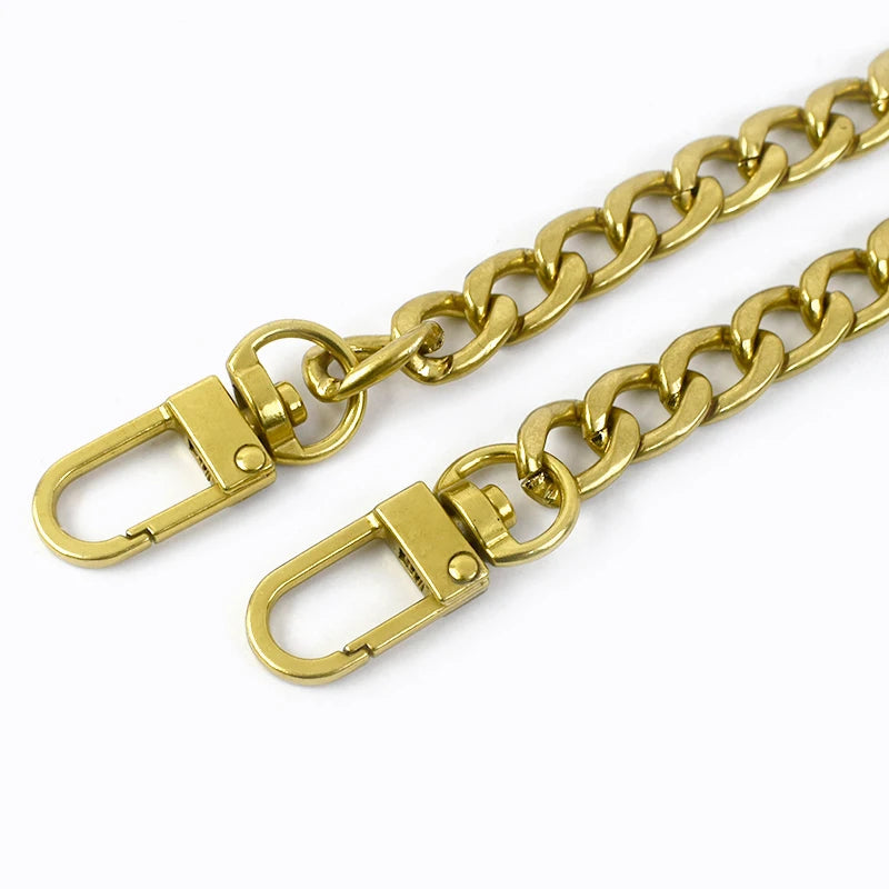 2/50Pcs Meetee 10mm Bag Chain Clasp Buckles DIY Replacement Shoulder Bags Straps Metal Chains Belt Accessories Hardware BF305