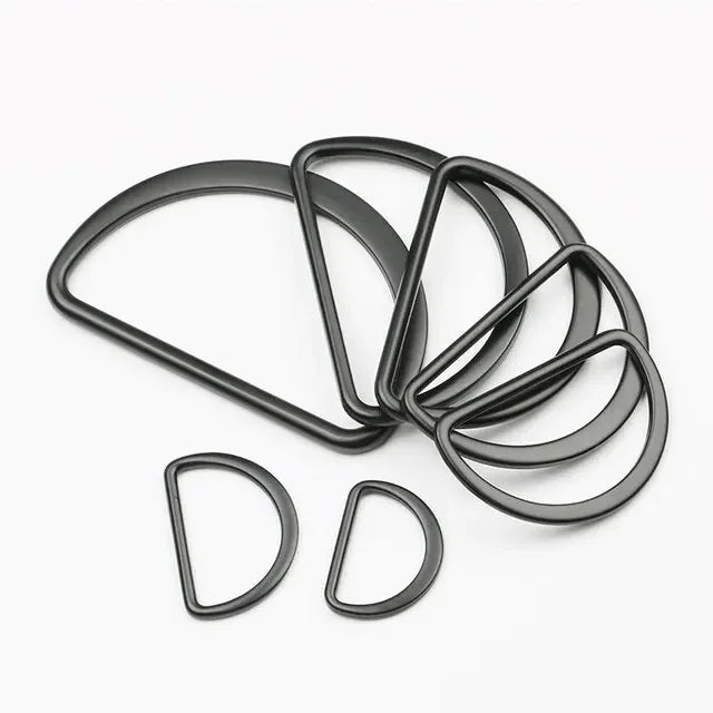 30/670Pcs 15-50mm Metal D Ring Adjustable Buckles Clasp for Shoes Bags Backpack Straps Webbing Ribbon Hardware DIY Accessories