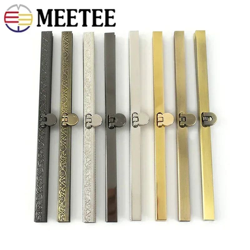 2/70Pcs Meetee Metal Bag Purse Frame Buckles Wallet Handbag Part Decoration Lock Clip Clasp Closure Hook DIY Hardware Accessories