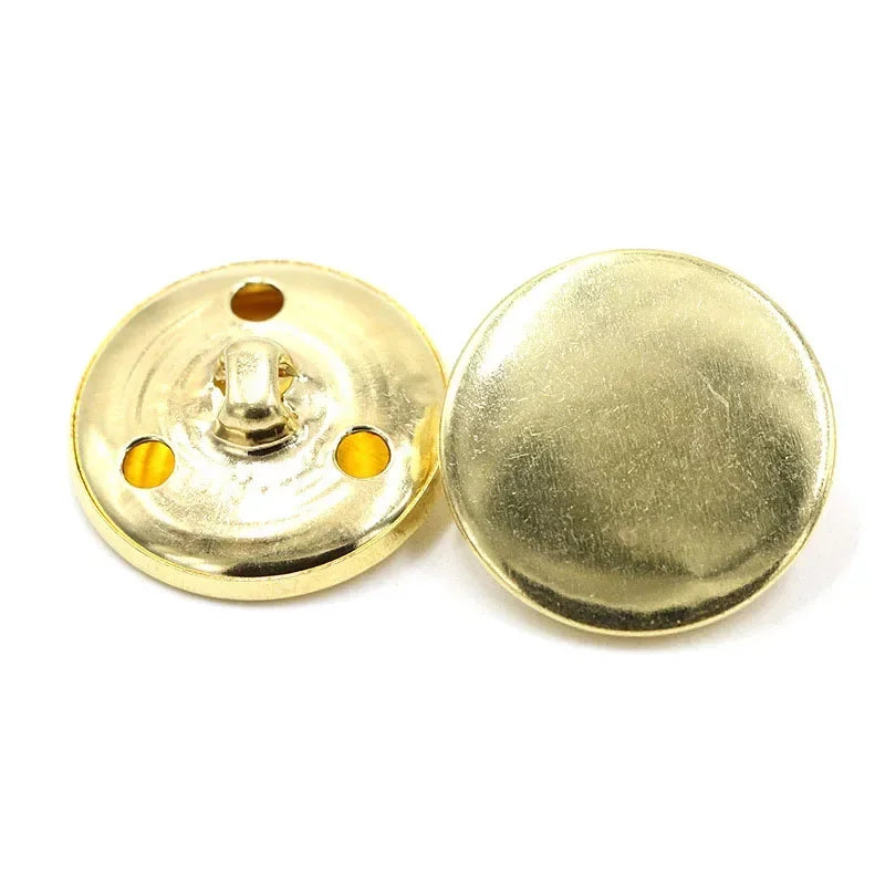 30/1200Pcs 15-25mm Vintage Mushroom Shank Button Metal Round Decor Buckle Jackets Fastener Clothes Sewing Replace Buttons Accessories