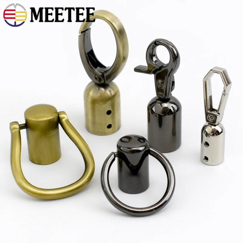 8/300Pcs Metal Buckles Bag Tassel Cap Clasp Lobster Clasps Handbag Handle Strap End Tip Caps Connector Snap Hook Accessories