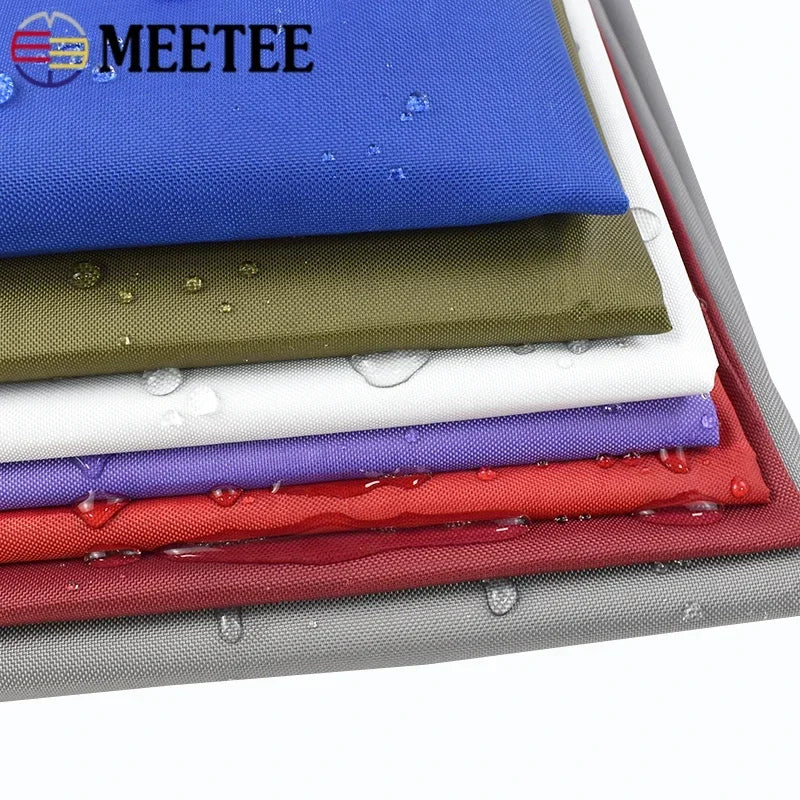 Meetee 0.16mm Thick 300D Waterproof Oxford Fabric 150x150cm 2500cmx150cm Sunscreen Anti-UV Cloth for Outdoor Raincoat Tent Car Clothes FA216