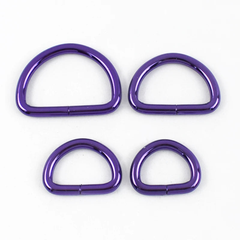 15/500Pcs 20/25/32/38mm Metal D Ring Buckles Bags Strap Adjust Clasp Belt Buckle Dog Collar Leash Hook DIY Craft Accessories