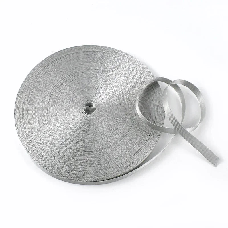 20/650Meters 10/12/15/20mm Nylon Webbing Tape 0.5mm Thick Lanyard Making Craft Decoration Ribbon Strap DIY Sewing Accessories