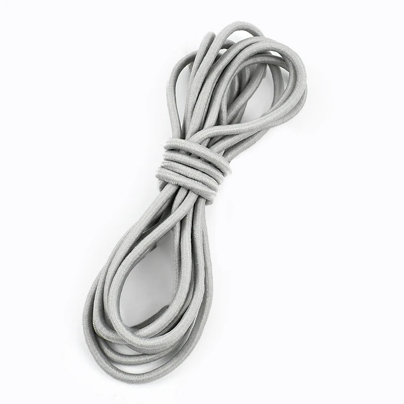 5mm Round Elastic Rope 10/300Meters Color Rubber Bands HairBand Elasticity Band Belt Drawstring Bungee Cord Sewing Supplies
