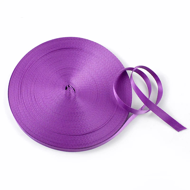 15/500Meters Meetee 10mm Colorful Nylon Webbing Ribbon Straps Bias Tape for Handmade Work Cards Strap Clothing Sewing Accessories