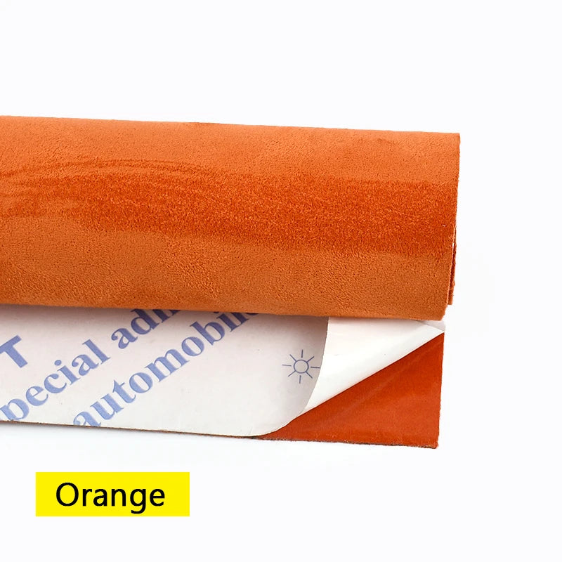 50/100*143cm Suede Self-adhesive Fabric Car Interior Trim Velvet Fabrics Synthetic Leather Cloth DIY Accessories