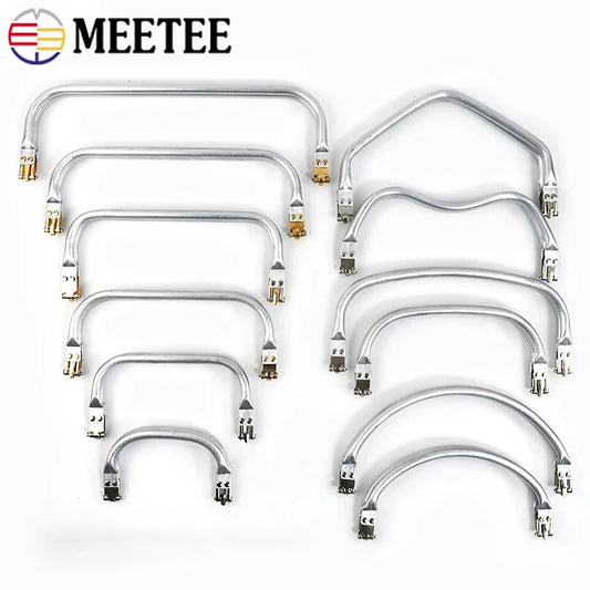 3/100Pcs Metal Kiss Clasp Purse Frame Aluminium Tube Bag Handle Wallet Frames Buckle DIY Clutch Handbag Parts Hardware Accessories