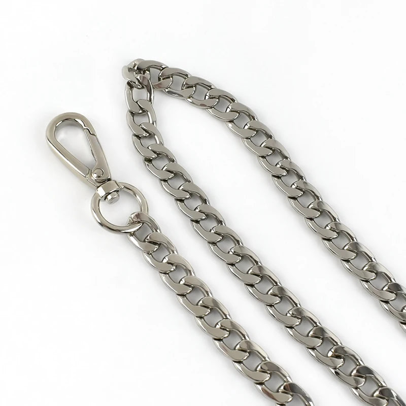 2/70Pcs Meetee 60/100/110/120cm Handbag Metal Chains with Buckles DIY Bags Purse Replacement Shoulder Straps Hardware Parts Accessories