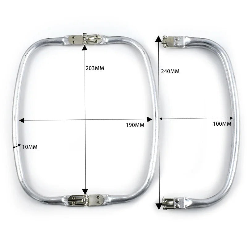 3/100Pcs Metal Kiss Clasp Purse Frame Aluminium Tube Bag Handle Wallet Frames Buckle DIY Clutch Handbag Parts Hardware Accessories