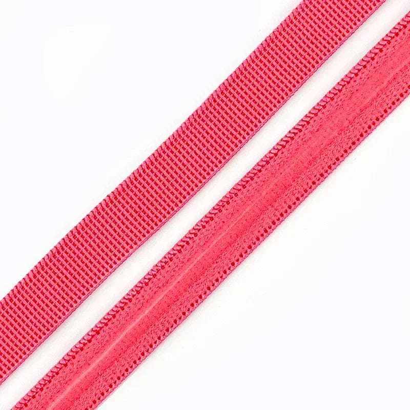 15/500M 10mm Non-slip Silicone Elastic Band Bra Stretch Ribbon Tape Underwear Strap Rubber Bands Belt DIY Sewing Accessories