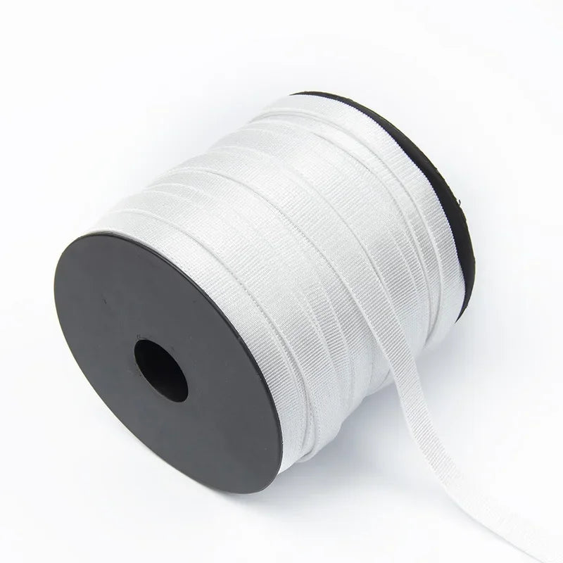 8/300M Nylon Elastic Band 6/8/10/15mm Colored Bra Shoulder Strap Soft Elasticity Trim Underwear DIY Clothes Sewing Accessories