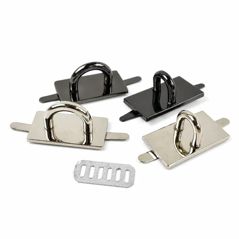 8/200Pcs Arch Bridge D Ring Metal Buckles Pin Clasp Fastex Buckle for Bag Straps Connector Hook Handbag Side Carabiner Clips