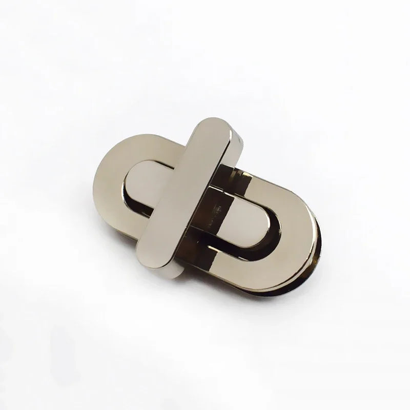 5/130pcs Meetee 42*18/34*16mm Bag Turn Twist Lock Buckles Metal Purse Handbag Decor Mortise Closure Clasp DIY Hardware Accessories