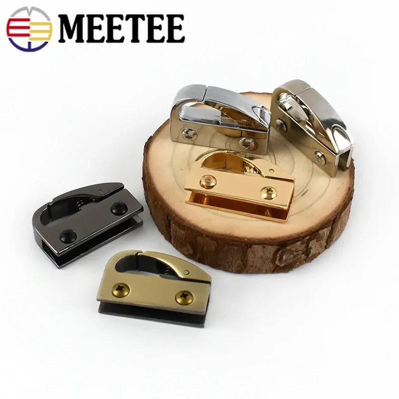 8/200Pcs Metal Bag Side Clip Buckles Handbag Hanger Carbiner Clasp Snap Hook Connector Bags Leather Craft Hardware Accessories