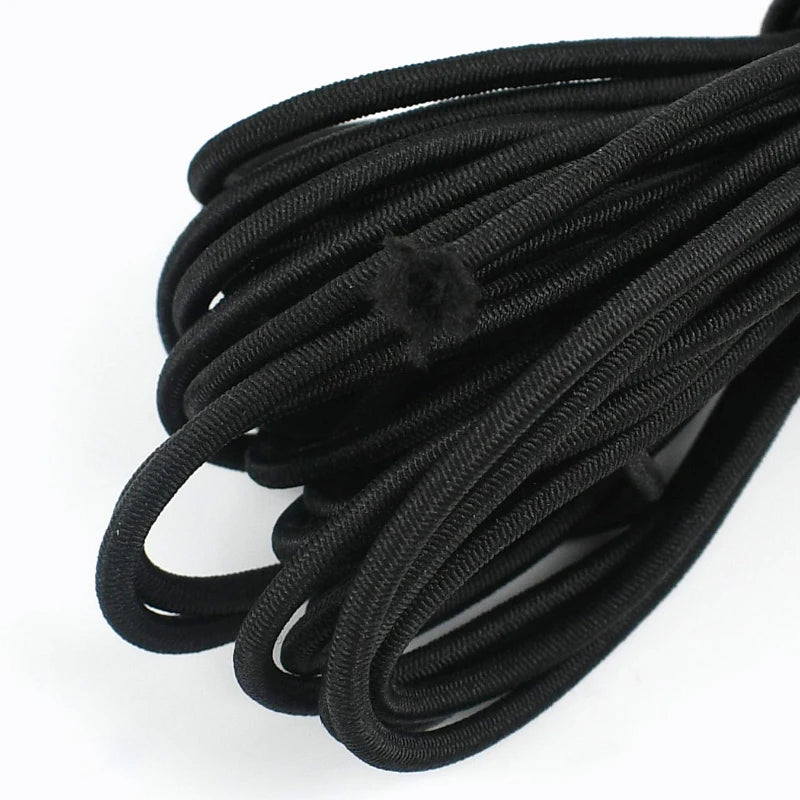 50/100Meters Color 2.5mm Round Elastic Ropes high elasticity rope HairBand Clothes Pants Rubber Band DIY Sewing Accessories