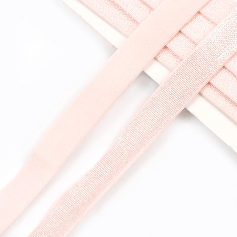 Meetee 10/300meters 12mm Elastic Bands for Underwear Bra Shoulder Strap Yoga Belt Hair Band DIY Sewing Garment Accessories