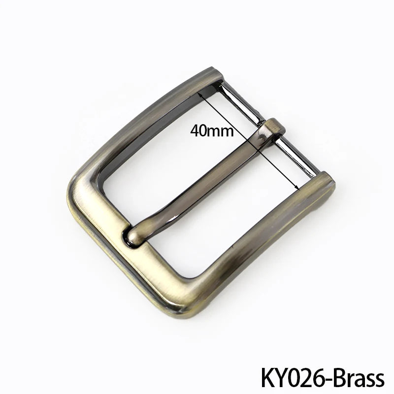 5/130Pcs Men Belt Buckle Metal Single Pin Buckles Jeans Waistband Head Decor for 33-39mm Belts Leather Craft Accessories
