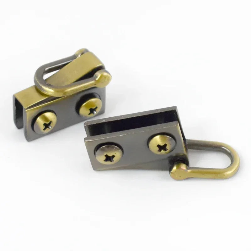8/200pairs Meetee 20/30mm Bag Metal Ear Shoulder Strap Hang Buckles Side Clamp Hook DIY D Ring Sides Clip Luggage Accessories
