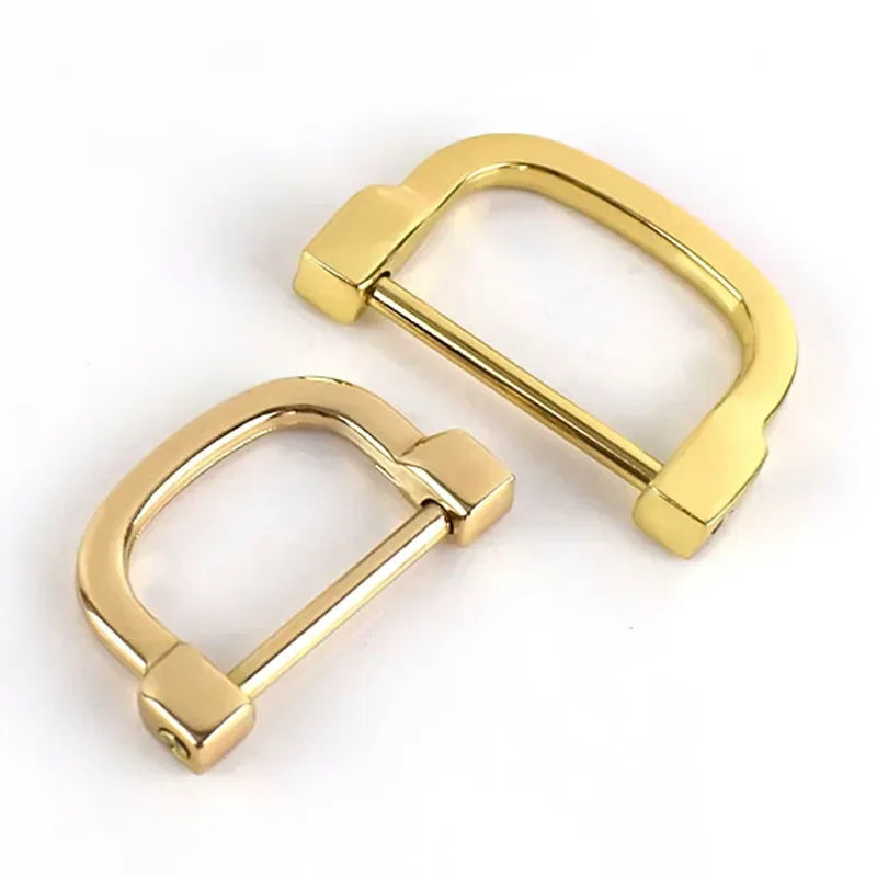 8/200Pcs Metal D Rings Buckle Removable Clasps Detachable Screw Clasp Handbag Strap Belt Webbing Hardware Accessories
