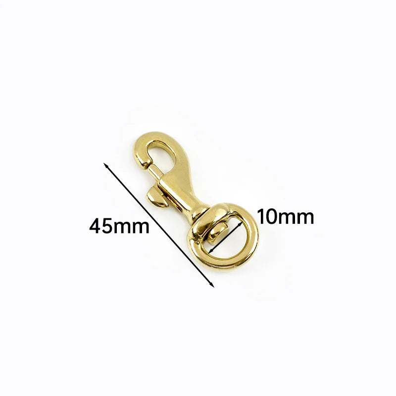 5/150Pcs Meetee 10-30mm Solid Brass Swivel Lobster Clasp Bag Strap Buckle Trigger Clip Snap Hook Dog Collar Keychain Accessories