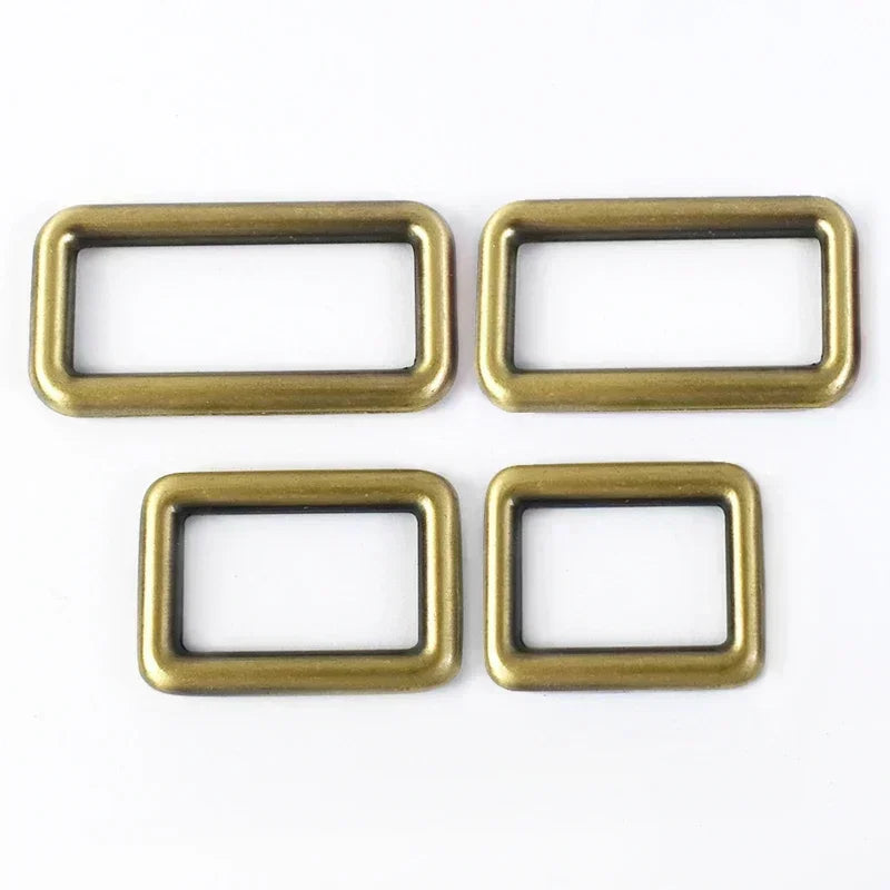 15/500Pcs 12-50mm Metal Buckles for Bag Strap Carabiner Ring Hook D Rings Adjuster Clasp Tri-Glide Slider Buckle Webbing Belt Clasps