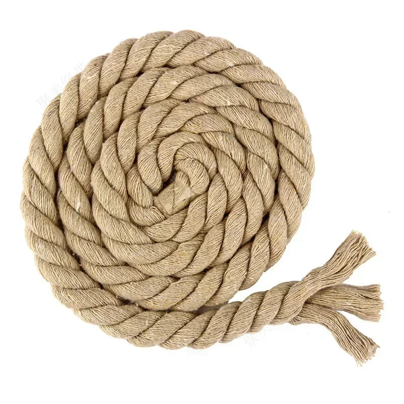 20/600Meters 5-20mm Colored Cotton Rope 3 Shares Twisted Cord DIY Decoration Macrame Ropes for Bag Braided Cords Sewing Accessories