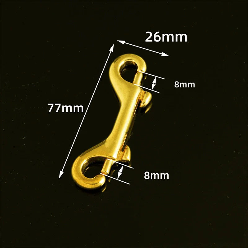 2/60Pcs Doubler Ring Snap Hook Buckle Bag Strap Carabiner Connector Hooks Dog Collar Trigger Clip Hanger Lobster Clasp Accessories