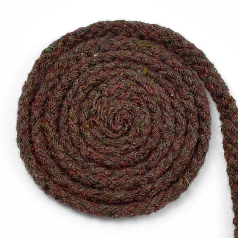 25/800Meters 7mm 8 Shares Round Cotton Cords Decorative Rope Twisted Braided Drawstring Ropes DIY Home Textile Craft Sewing
