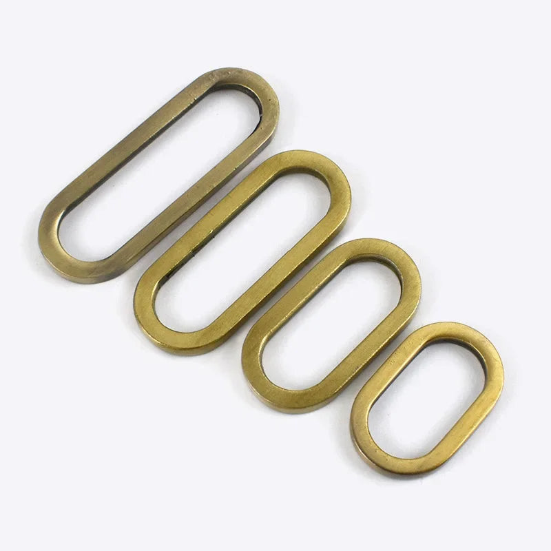 15/400Pcs Meetee 19/25/32/38mm Metal O Ring Buckle Adjustable Bag Handbag Strap Webbing Rings Hook DIY Luggage Hardware Accessory