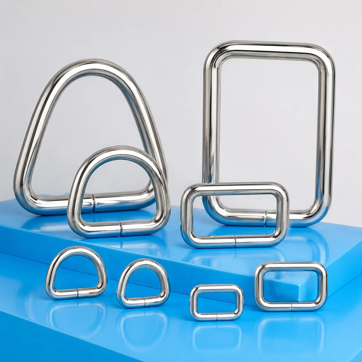 15/500Pcs 304# Stainless Steel O D Ring Bag Strap Buckle 20/25/32/38mm Dog Coller Webbing Connect Rings Hook DIY Accessories