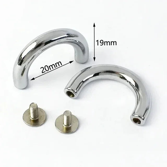 20/650Pcs 10-20mm Metal Buckles U Ring Bag Arch Bridge Screws Detachable Buckle Hanger Hook DIY Handbag Leather Craft Accessories