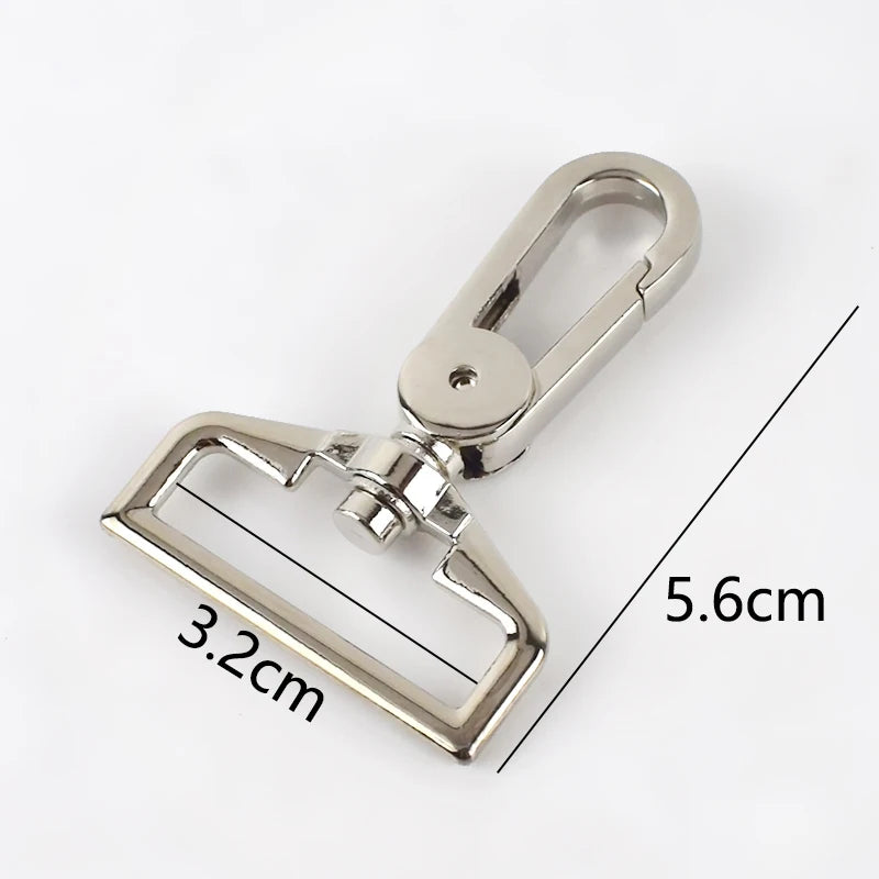 8/200pcs Meetee 25/32/38mm Bags Belt Metal Buckle Carabiner Snap Hook Lobster Clasps Dog Collar Clasp DIY Leathercraft Accessory