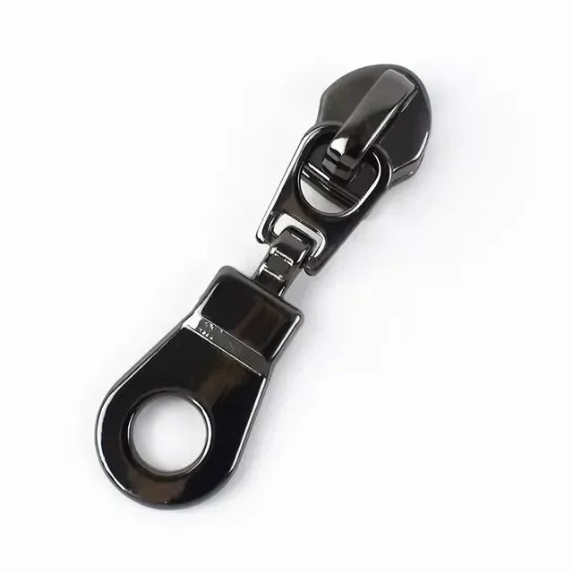 Meetee 25/500Pcs 5# Sewing Zipper Sliders for Nylon Zips Purse Zip Slider Apparel Decoration Zippers Puller Handbag Repairs Kits