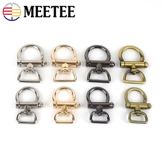 3/110pcs 20/25mm Metal Buckle Bag Strap Connector Swivel Clasp Webbing Keychain Handbag Belt Hanger Hook DIY Hardware Accessories