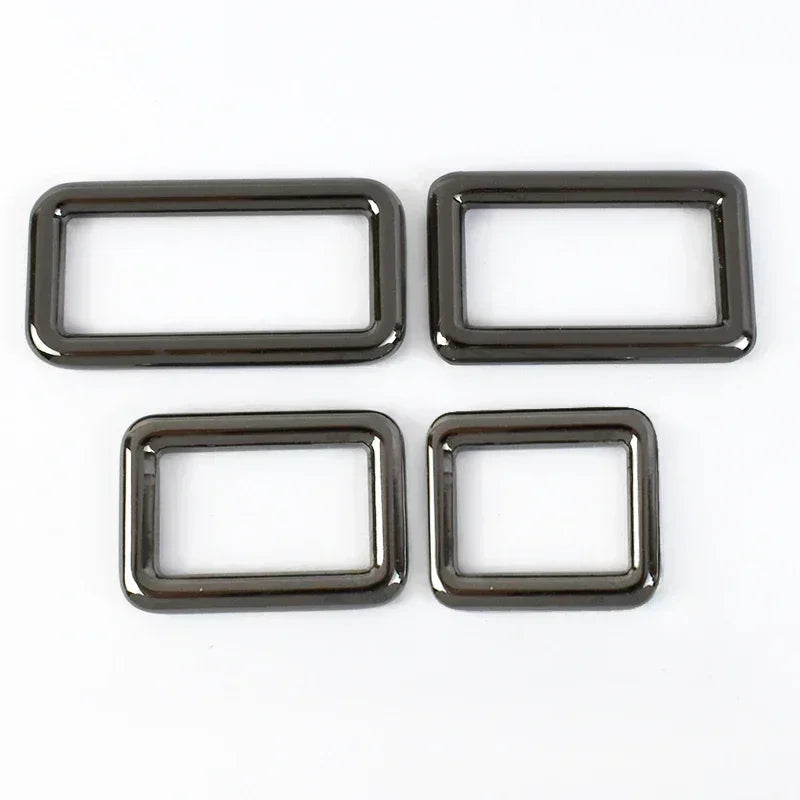 15/500Pcs 12-50mm Metal Buckles for Bag Strap Carabiner Ring Hook D Rings Adjuster Clasp Tri-Glide Slider Buckle Webbing Belt Clasps