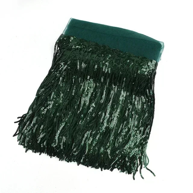 5/200Yards Meetee 10/18cm Sequin Tassel Lace Trim Fringe Trimming Ribbon for Clothing Dress Decoration DIY Sewing Accessories