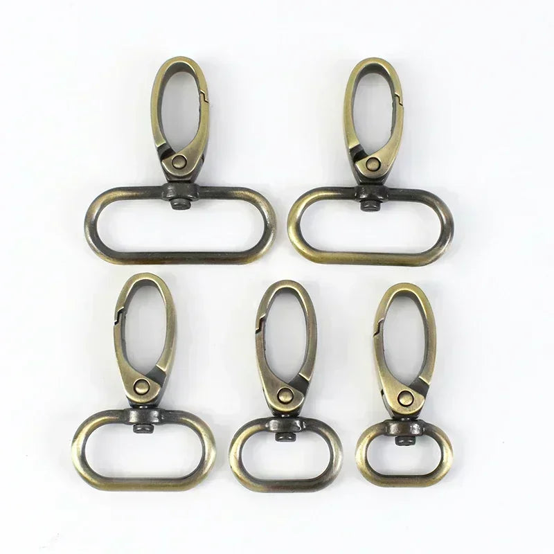 15/400Pcs 16/20/26/32/38mm Metal Buckles Bag Strap Lobster Swivel Carabiner Snap Hook Collar KeyChain DIY Bags Hardware Accessories