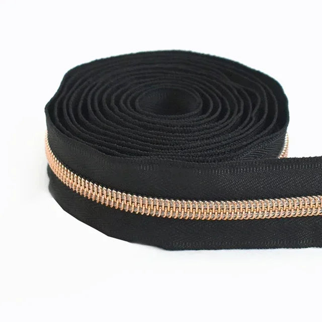 Meetee 15/400Meters 3# 5# Nylon Zippers for Bag Purse Plastic Coil Zip Tape Universal Zipper Repair Kit DIY Clothes Sewing Accessories