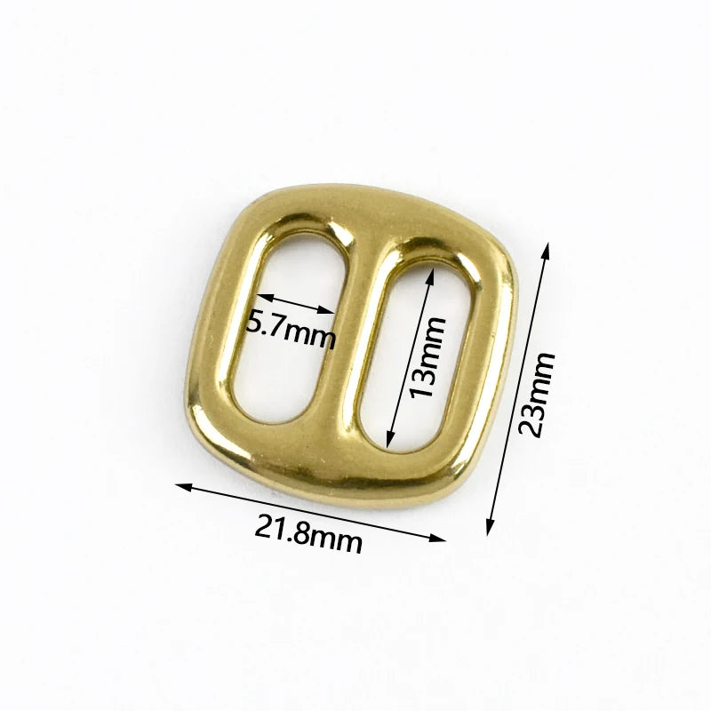 15/500Pcs Brass/Stainless Steel Buckle 20-38mm Tri-Glide Slider Clasp Webbing Tape Adjuster Clasps Bags Strap Buckles Repair Kits