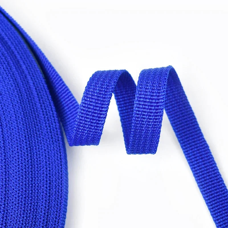 25/500Meters 3/8''inch(10mm) Polypropylene Webbing Weave Braided Belt Ribbon for Bags Dog Collar Belts Garment Sewing Accessory