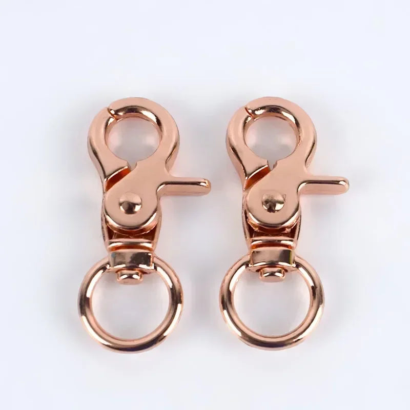15/300Pcs Meetee 13mm Metal Bag Buckle Lobster Clasps Swivel Trigger Clip Snap Hooks Key Ring for Bags DIY Hardware Accessories