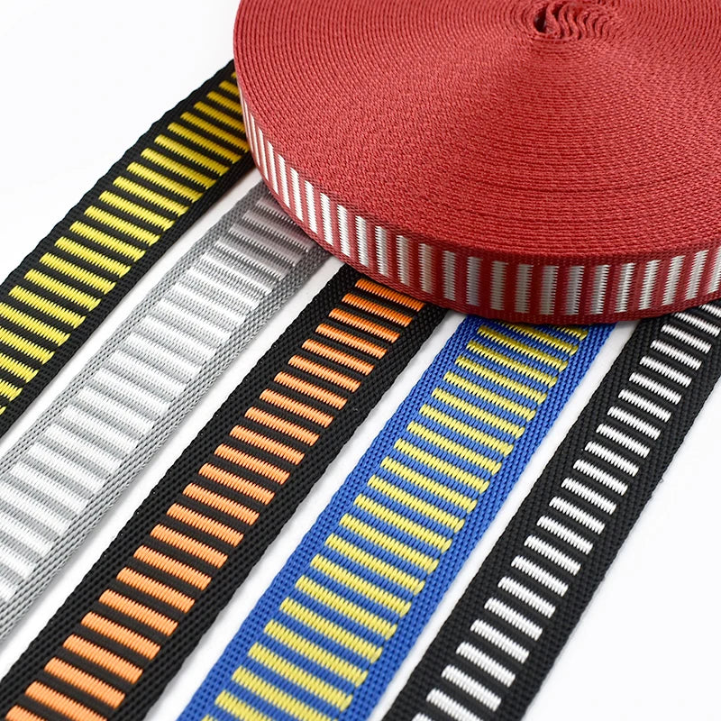 15/500Meters 15/20mm Nylon Webbing for Sewing Bag Strap Ribbon Clothing Belt Decoration Binding Tape Fastening Straps Supplies
