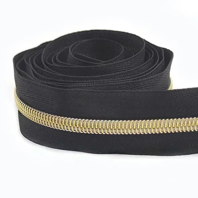 8/300Meters 5# Nylon Zippers Colorful Tooth Coil Zipper for Garment Bags Zip Tape Repair Kit DIY Clothes Tailor Sewing Accessory
