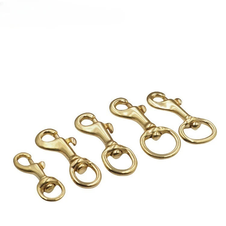 5/150Pcs Meetee 10-30mm Solid Brass Swivel Lobster Clasp Bag Strap Buckle Trigger Clip Snap Hook Dog Collar Keychain Accessories