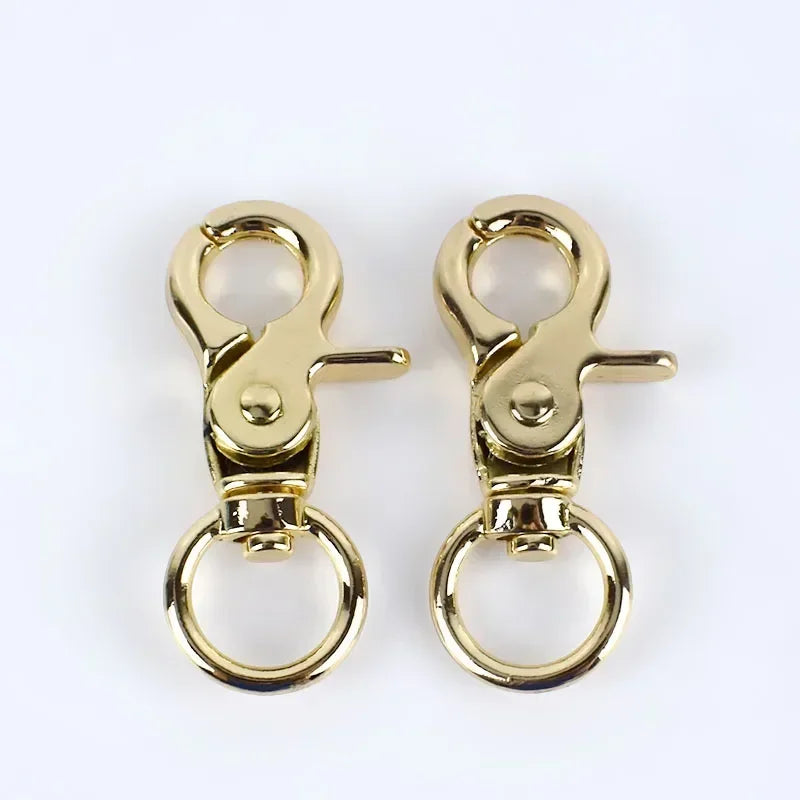 15/300Pcs Meetee 13mm Metal Bag Buckle Lobster Clasps Swivel Trigger Clip Snap Hooks Key Ring for Bags DIY Hardware Accessories