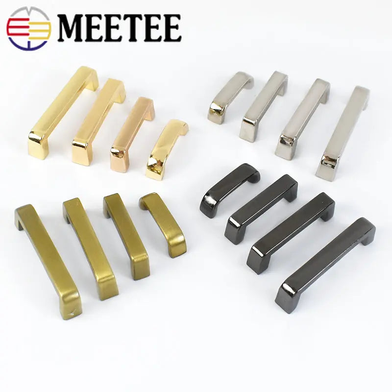 15/500pcs Meetee Bag Bridge with Screw Metal Buckles for Purse Handbag Strap Connector Hardware Accessories DIY Leather Crafts H5-2
