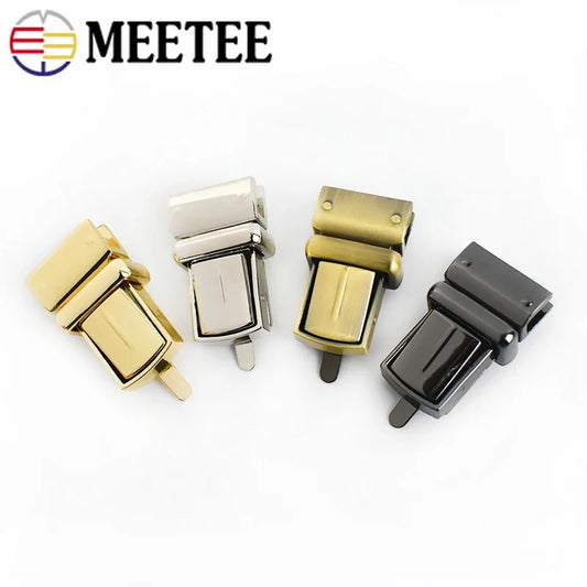5/120Pcs 21x37mm Handbag Metal Lock Clasp Closure Bag Buckle Twist Turn Locks Snaps for DIY Replacement Bags Purse Accessories